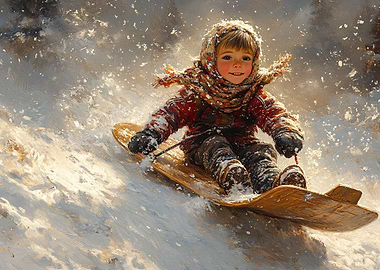 child in winter