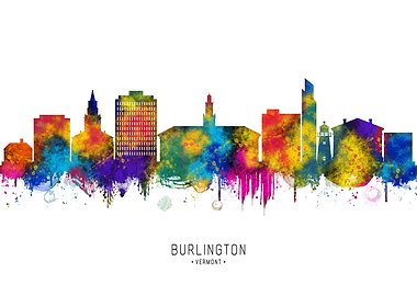 Burlington Vermont Skyline