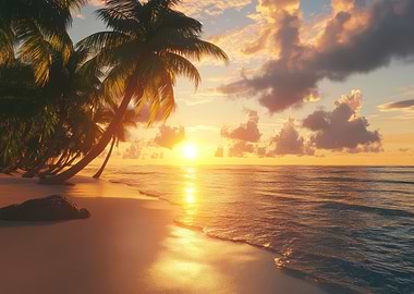 Tropical Sunset Beach