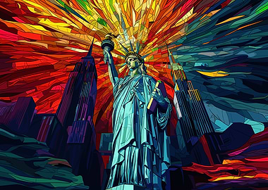 NY Statue of Liberty Art