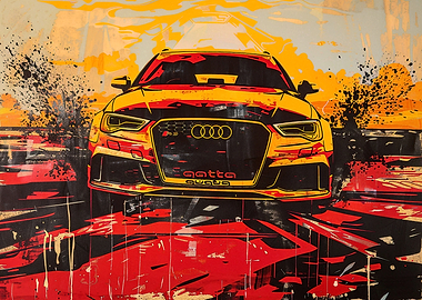 Audi RS3 Sport Car Art