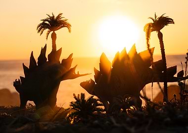 Stegosaurus Sunset