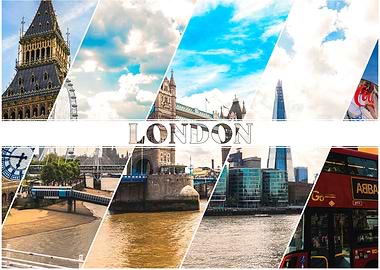 London Cityscape Collage