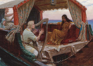 'Tristan and Isolde' by Edmund Leighton