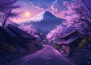 Japanese Village Night