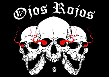 Skulls with Red Eyes - Ojos Rojos