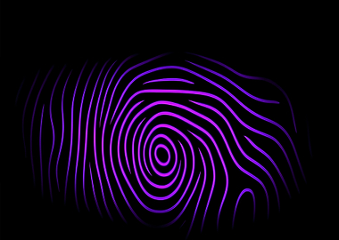 Purple Fingerprint Abstract