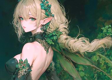 Elf Girl in Green