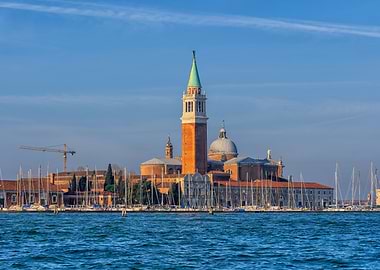 San Giorgio Maggiore Island In Venetian Lagoon