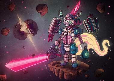 Space Unicorn Mech