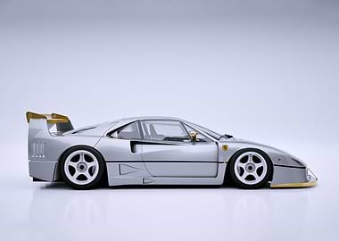 Silver Gold Ferrari F40