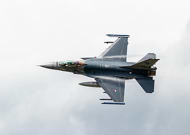 F-16 Fighter Jet in Flight