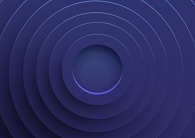 Abstract Blue Circles