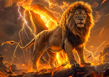 Fiery Lion King