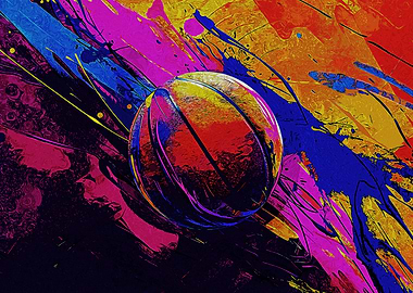 Basketball Abstract Art