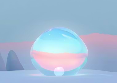 Abstract Glass Sphere