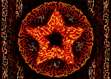 Sub Protectione - Fiery Starburst Pattern