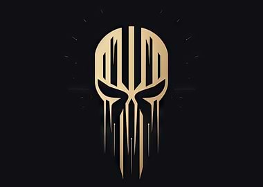 Golden Skull Logo