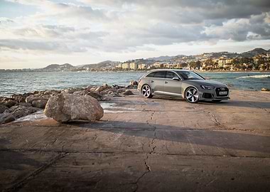 Audi RS4 Avant by the Sea