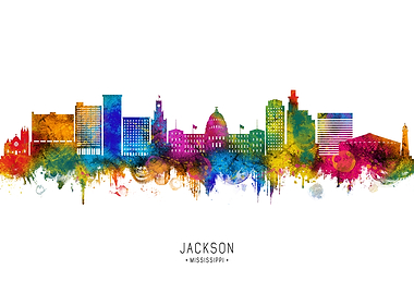 Jackson Mississippi Skyline