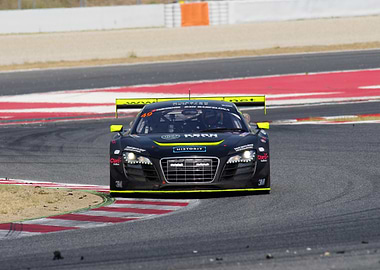 Audi R8 Race Car on Track