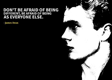 James Dean Quote Poster