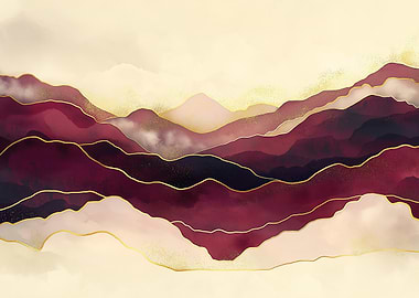 Abstract Mountain Landscape