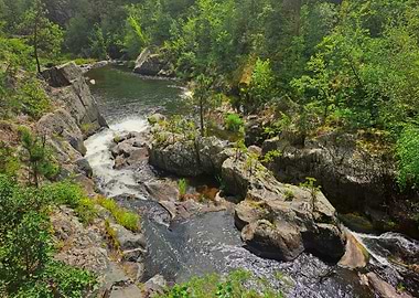 Rocky Waterfall Island