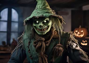 Creepy Scarecrow Halloween Decoration
