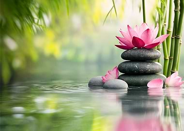 Zen stones meditation