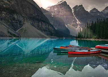 Moraine Lake Canoes