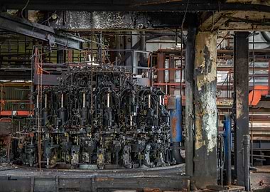 Abandoned Factory Machinery