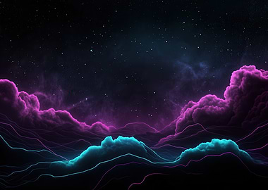 Neon Cloudscape