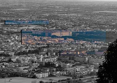 Cityscape with a Reggia di Caserta