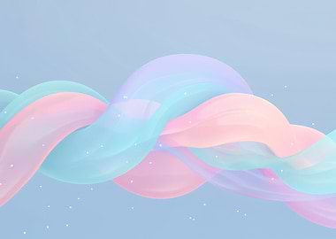 Abstract Pastel Waves