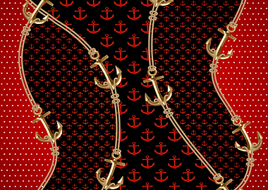 Nautical Anchor Pattern