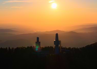 Sunrise Over Mountain Towers