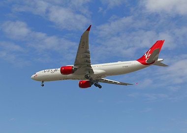 Virgin Atlantic Airbus Landing