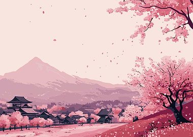 Cherry Blossom Mountain Village