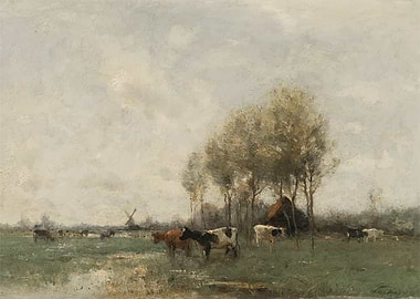 Rural Landscape with Cows