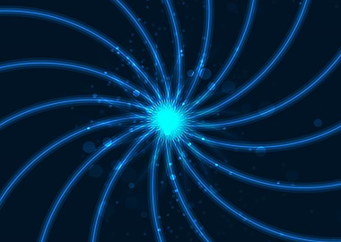 Blue Abstract Spiral