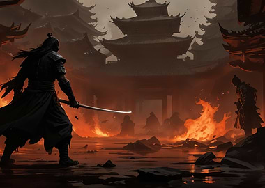 Samurai in Flames