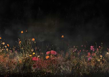 Dark Floral Field