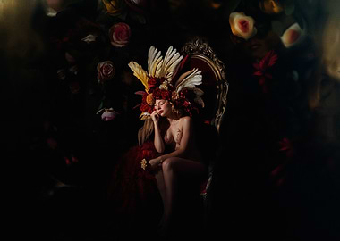 Woman in Floral Crown