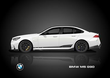BMW M5 G90 White