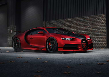 Red Bugatti Chiron