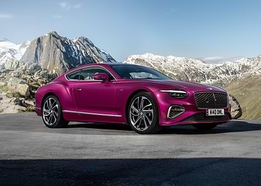 Pink Bentley Continental GT