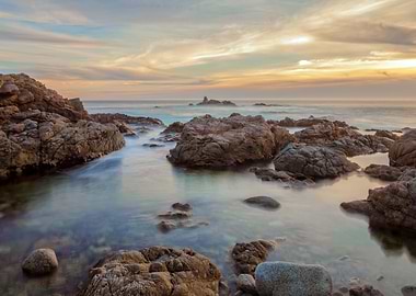Rocky Coast Sunset