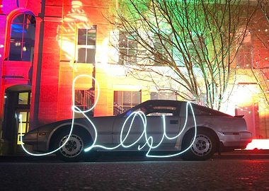 Light Painting Car