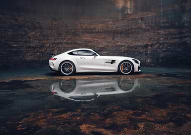 White Mercedes-AMG GT
